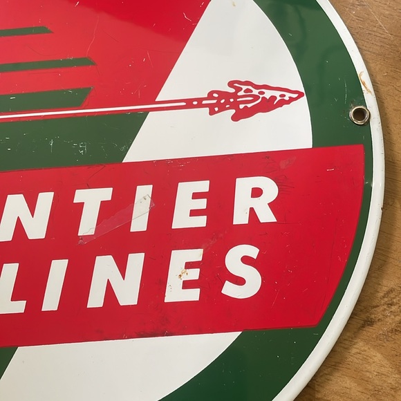Frontier Airlines Vintage Sign Ande Rooney - Picture 5 of 6